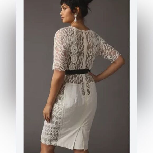 Anthropologie x Byron Lars Carissima Sheath Dress/size 16 - Picture 5 of 11